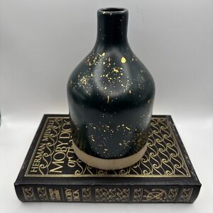 Hearth & Hand Magnolia Vase Deep Teal &‎ Gold Flecks Modern Farmhouse Decor Fall